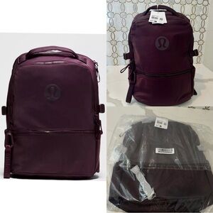 Lululemon New Crew Backpack 22L Updated Black Plum